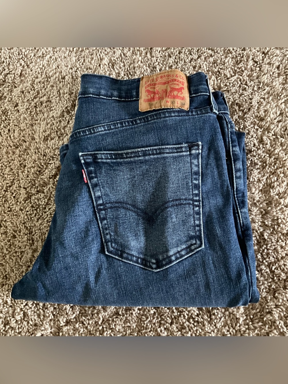 Levi’s 541 Athletic Taper Men’s Jeans, Medium Wash Blue Denim, Sz W33 L34